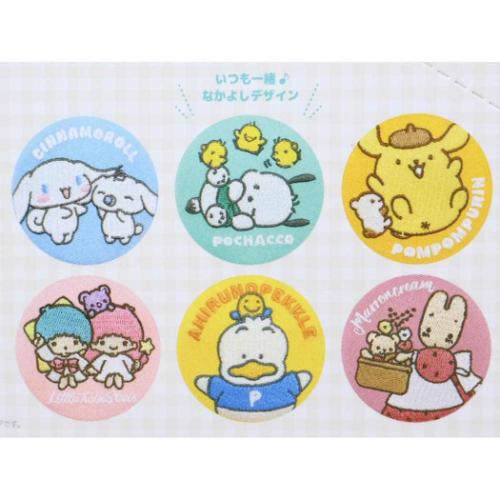 缶バッジ サンリオキャラクターズ トレーディング刺繍缶バッジ 全12種