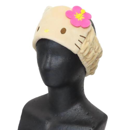ハローキティ フェイスヘアバンド サンリオ ヘアアクセ キャラクター ひやけ