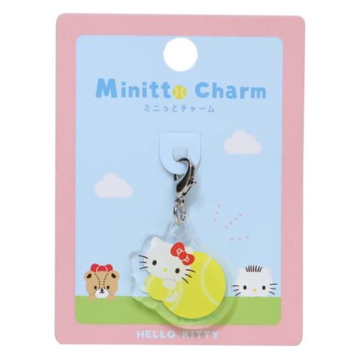 ハローキティ ミニっとチャーム サンリオ ファスナーマスコット キャラクター テニス
