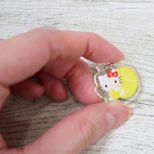 ハローキティ ミニっとチャーム サンリオ ファスナーマスコット キャラクター テニス