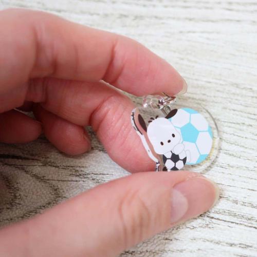 ポチャッコ ミニっとチャーム ファスナーマスコット サッカー サンリオ キャラクター グッズ