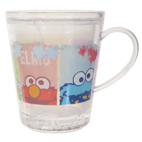 ウォーターカップ プラカップ セサミストリート ボックス ティーズファクトリー プラコップ プラスチック 食器 キャラクター