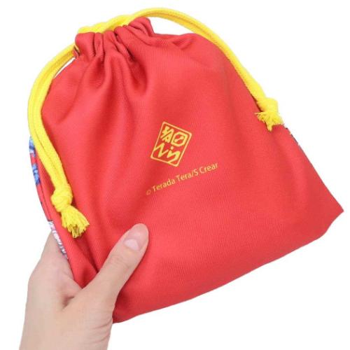 巾着袋 寺田てら フラット巾着 chroma きんちゃくポーチ 小物入れ かわいい