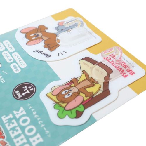 トムとジェリー グッズ 粘着式 シートフック ワーナーブラザース キャラクター シートフックセット 2個セット サンドウィッチ