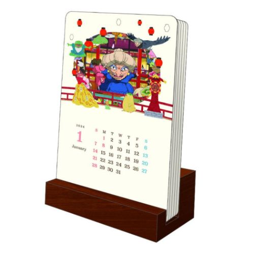 2024 Calendar 卓上 千と千尋の神隠し Kasanaru 卓上カレンダー2024年 スタジオジブリ
