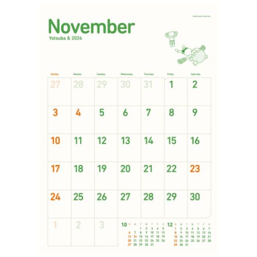 2024 Calendar よつばと！ 壁掛けカレンダー2024年 トライエックス｜cinemacollection｜05
