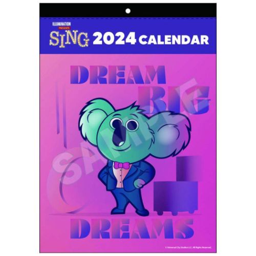 2024 Calendar SING2 壁掛けカレンダー2024年 トライエックス｜cinemacollection