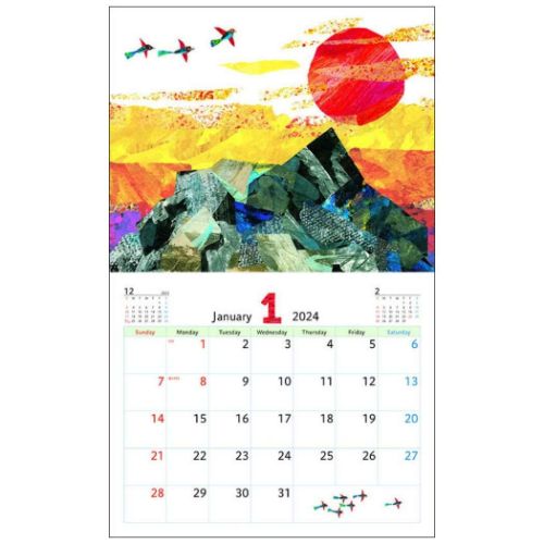 2024 Calendar エリックカール ベストコレクション 壁掛けカレンダー2024年｜cinemacollection｜02