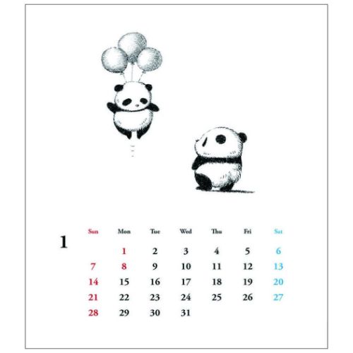 2024 Calendar はせがわゆうじ 卓上 壁掛 卓上カレンダー2024年 トライエックス｜cinemacollection｜02