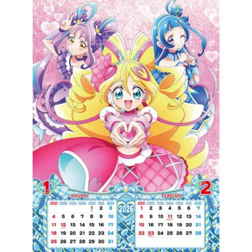 2026 Calendar 壁掛けカレンダー2026年 キミとアイドルプリキュア