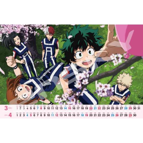 僕のヒーローアカデミア 壁掛けカレンダー2026年 2026 Calendar 少年