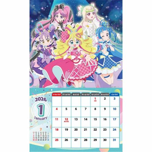 壁掛けカレンダー2026年 テレビアニメ 2026 Calendar トライエックス