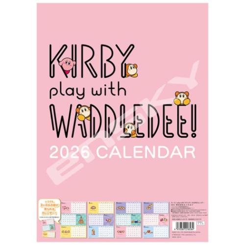 2026 Calendar 壁掛けカレンダー2026年 星のカービィ トライエックス