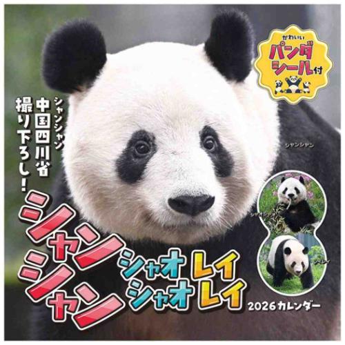 2026年 パンダ壁掛けカレンダー 2026 Calendar ジャンボ シャンシャン スケジュール 壁掛けカレンダー