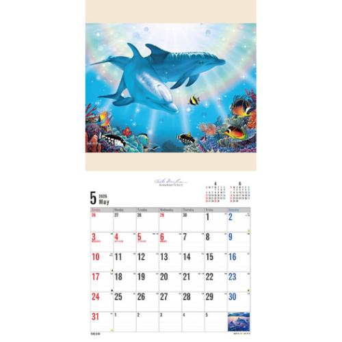 壁掛けカレンダー2026年 ラッセン 2026 Calendar トライエックス