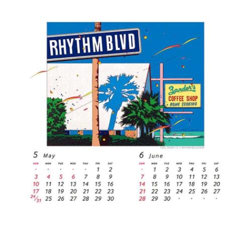 2026 Calendar 卓上 鈴木英人 卓上カレンダー2026年 トライエックス