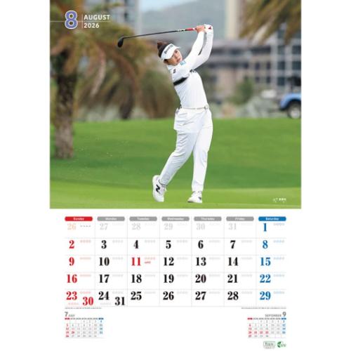 2026 Calendar スポニチゴルフ 女子 壁掛けカレンダー2026年 爆買