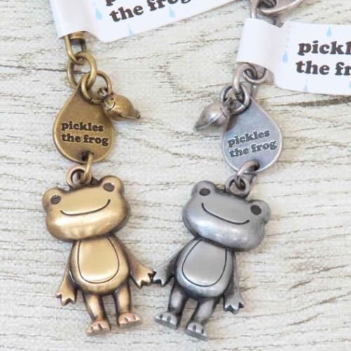 キーリング キャストキーホルダー かえるのピクルス 真鍮フルビ 銀フルビ 牛久保工芸社 キーホルダー