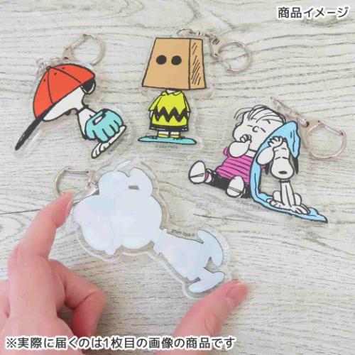 Vintage ビッグアクリルキーホルダー キーリング ピーナッツ