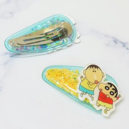 クレヨンしんちゃん ファンシーぱっちん4 2個セット ヘアアクセ しんちゃん＆ボーちゃん アニメキャラクター