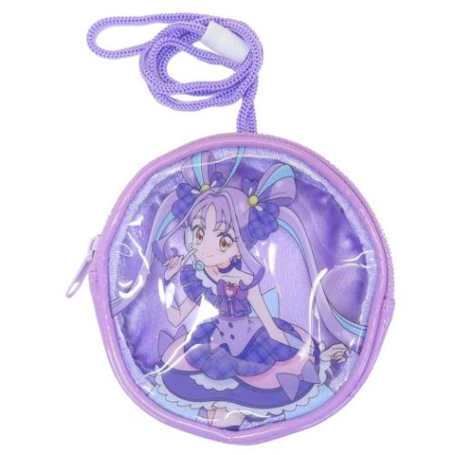 キミとアイドルプリキュア アニメキャラクター キッズポシェット PVCネックポーチ キュアキュンキュン