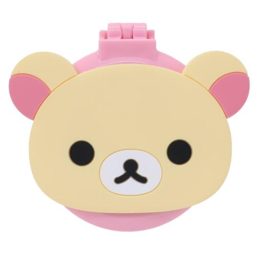 リラックマ グッズ 手鏡＆ブラシ キャラクター ミラー付きブラシ