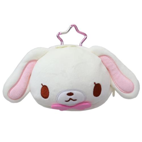ミニポーチ シュガーバニーズ カラビナ付きフェイスポーチ サンリオ しろうさ 小物入れ コスメ 爆買