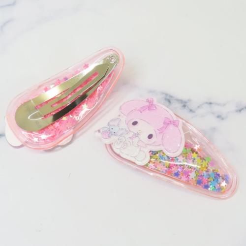 マイメロディ グッズ ヘアアクセ キャラクター ファンシーぱっちん5 2個セット サンリオ