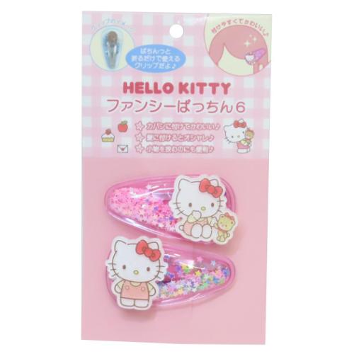ハローキティ ファンシーパッチン6 ヘアクリップ サンリオ ヘアアクセ