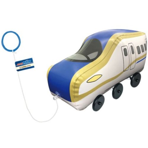 おもちゃ 鉄道グッズ バルーントイ おさんぽ新幹線 E7系新幹線 かがやき ビニールトイ