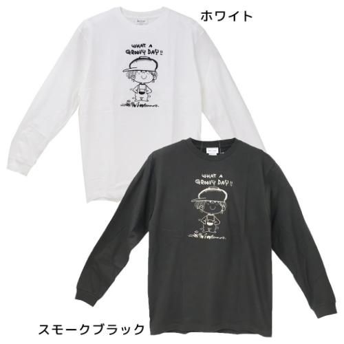 水森亜土 刺繍ロングスリーブT-SHIRTS Tシャツ オトコノコ