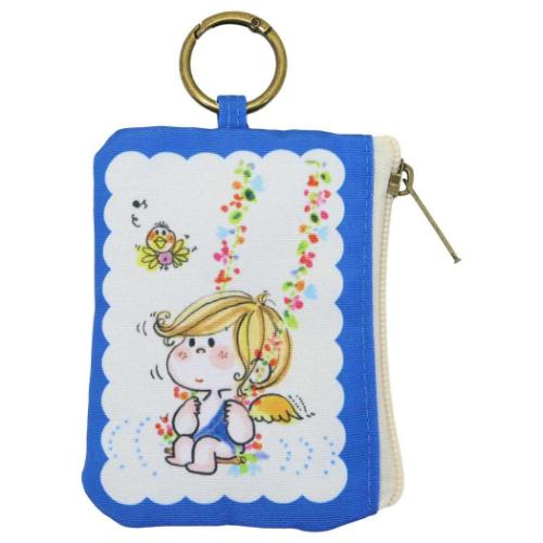 水森亜土 キャラクター ミニポーチ カラビナ付きポーチ ブランコ BL