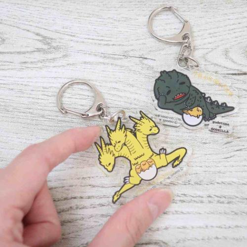 ぐでたま　ゴジラ　コラボ　アクリルキーホルダー　まとめ売り ぐでたま ぐでたまxゴジラ アクリルキーホルダー キーリング