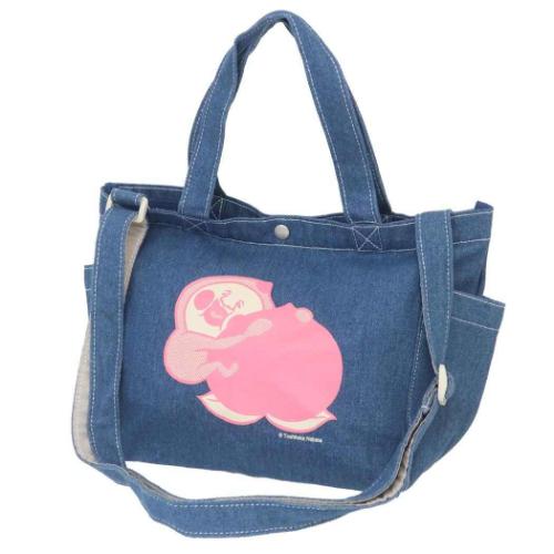 ショルダーバッグ こびとづかん デニムショルダーバッグ モモ ワタナベ
