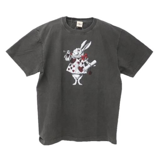Tシャツ T-SHIRTS マクミランアリス ピグメントTシャツ 白うさぎ ワタナベ Tシャツ T-SHIRTS マクミランアリス ピグメントTシャツ 白うさぎ