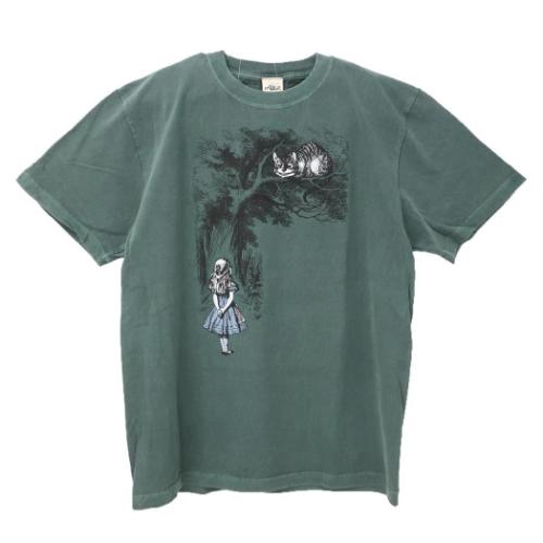 ピグメントTシャツ マクミランアリス Tシャツ T-SHIRTS ワタナベ チェシャー ネコ ピグメントTシャツ マクミランアリス Tシャツ T-SHIRTS ワタナベ