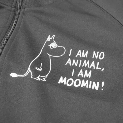 ムーミン トラックジャケット ジャージ BKxWH Lサイズ 北欧