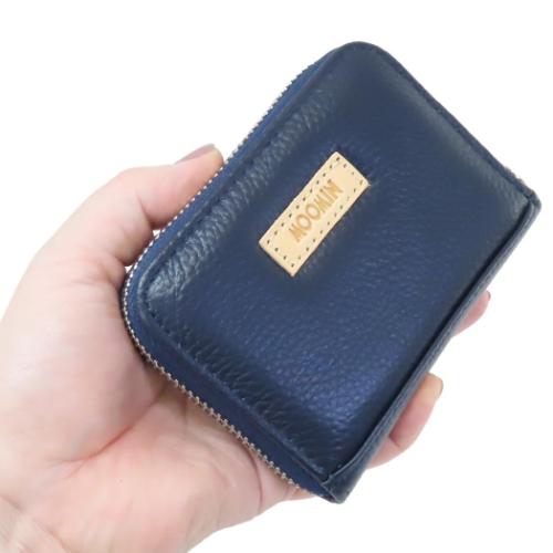 ムーミン 北欧 キャラクター 小銭入れ＆カード入れ 本革カードポーチ