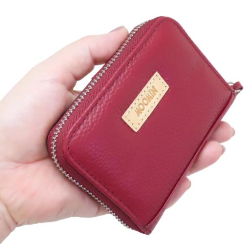 ムーミン 本革カードポーチ 北欧 小銭入れ＆カード入れ キャラクター