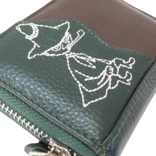 ムーミン 小銭入れ＆カード入れ 本革カードポーチ スナフキン 北欧