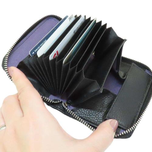 ムーミン 本革カードポーチ 小銭入れ＆カード入れ ニョロニョロ 北欧