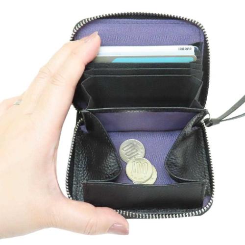 ムーミン 本革カードポーチ 小銭入れ＆カード入れ ニョロニョロ 北欧