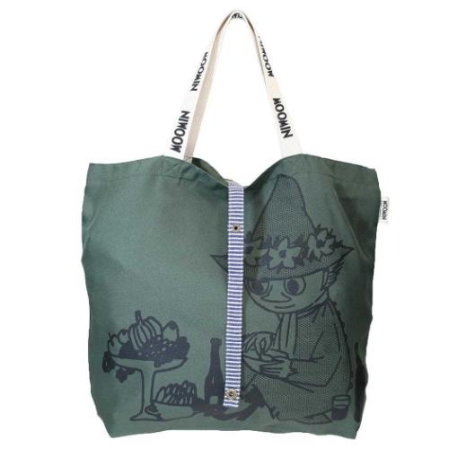 ムーミン キャラクター エコバッグ ポータブルトート スナフキン 北欧