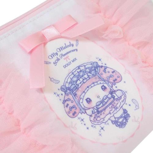 マイメロディ グッズ ミニポーチ サンリオ キャラクター フリル舟形ティッシュポーチ DollyMix