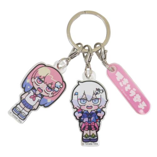 キーリング 寺田てら 3連アクリルキーホルダー C 3チャーム アクキー