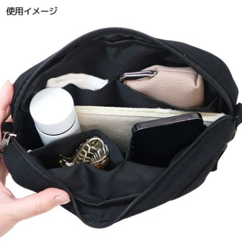 CNショルダー付きインナーキャリーバッグ ショルダーバッグ シナモロール サンリオ ヤスダ通商 サコッシュ インキャリポーチ キャラクター