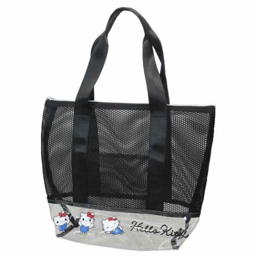 トートバッグ メッシュトートバッグ ハローキティ サンリオ ヤスダ通商 手提げかばん