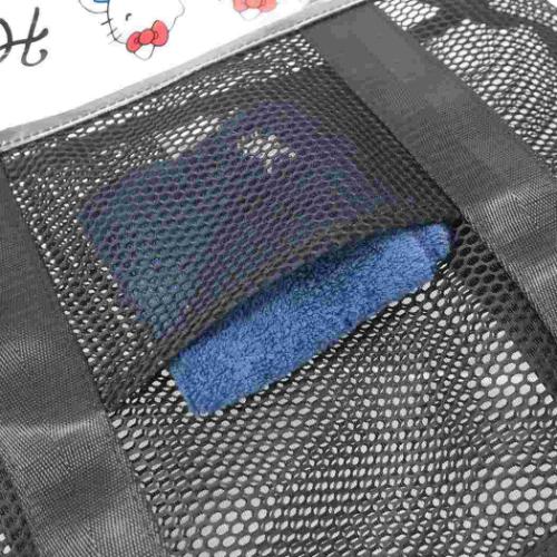 トートバッグ メッシュトートバッグ ハローキティ サンリオ ヤスダ通商 手提げかばん