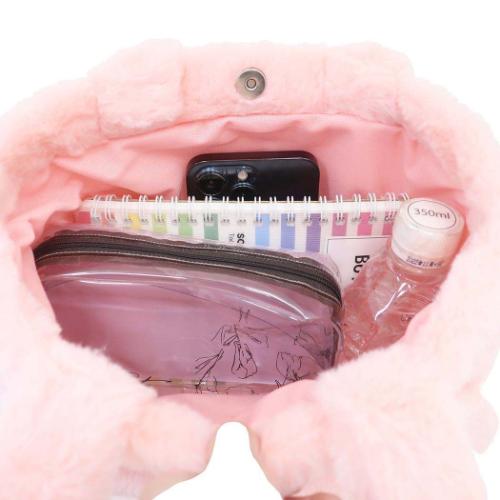 サンリオ　マイメロ ダイカット フェイス　レザーバッグ マイメロディ グッズ ミニバッグ キャラクター MMダイカットファー