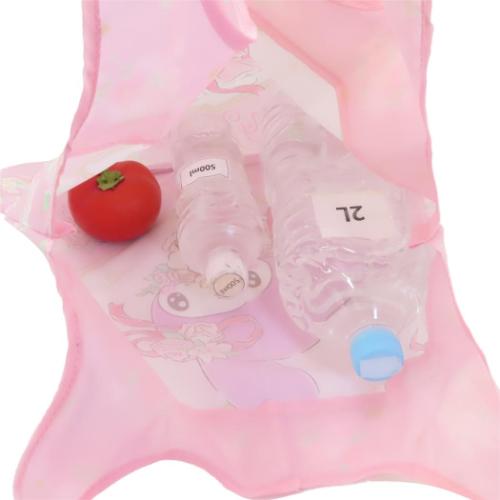 ショッピングバッグ サテンエコバッグ マイメロディ 6305 ヤスダ通商 サンリオ お買い物かばん 収納ポーチ付き